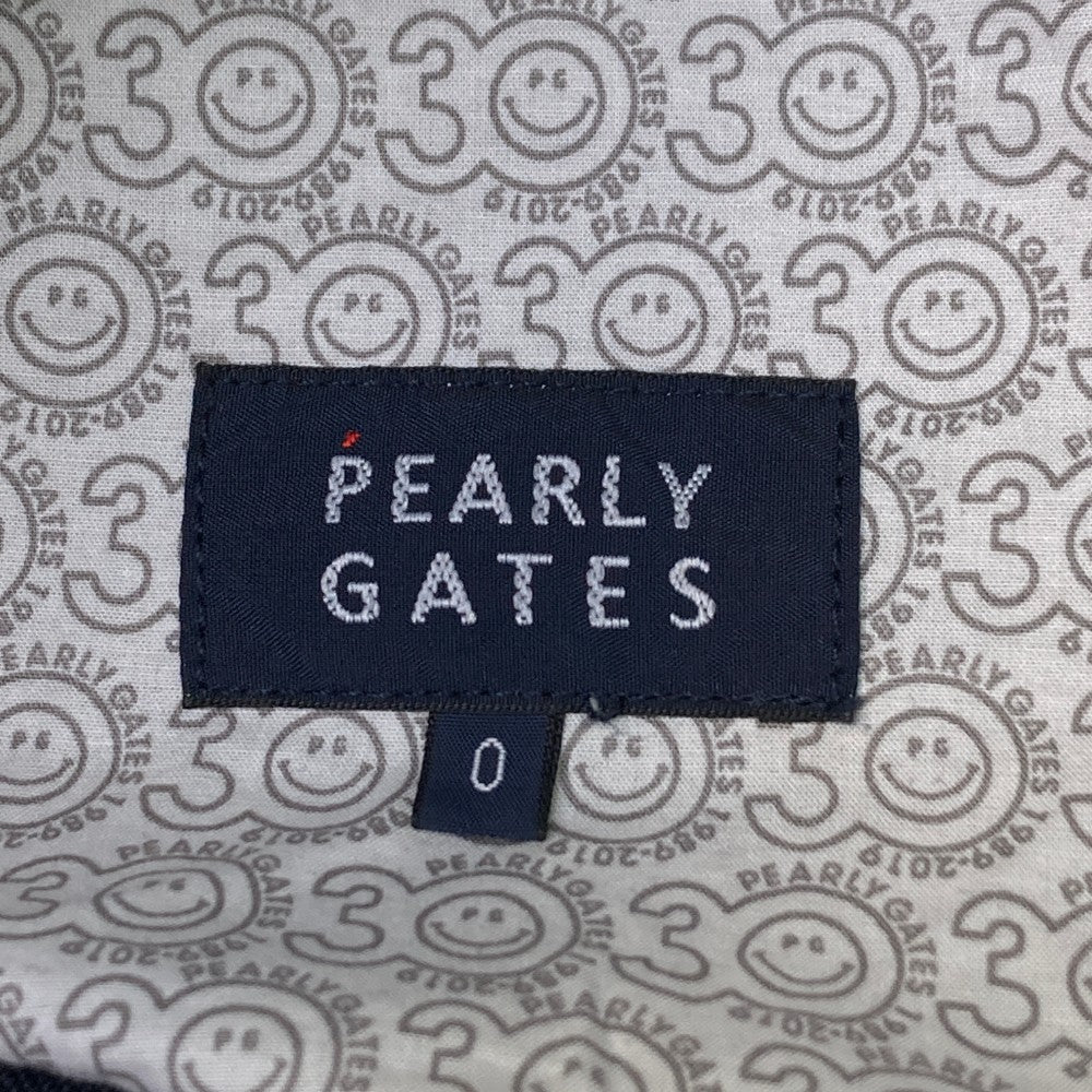 PEARLY GATES 파리게이츠 스트레치 팬츠 도트 무늬 네이비 계열 0