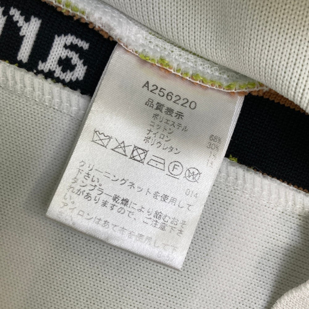 ARCHIVIO アルチビオ  ニットスカート 裾プリーツ切替 ボーダー柄 ホワイト系 38