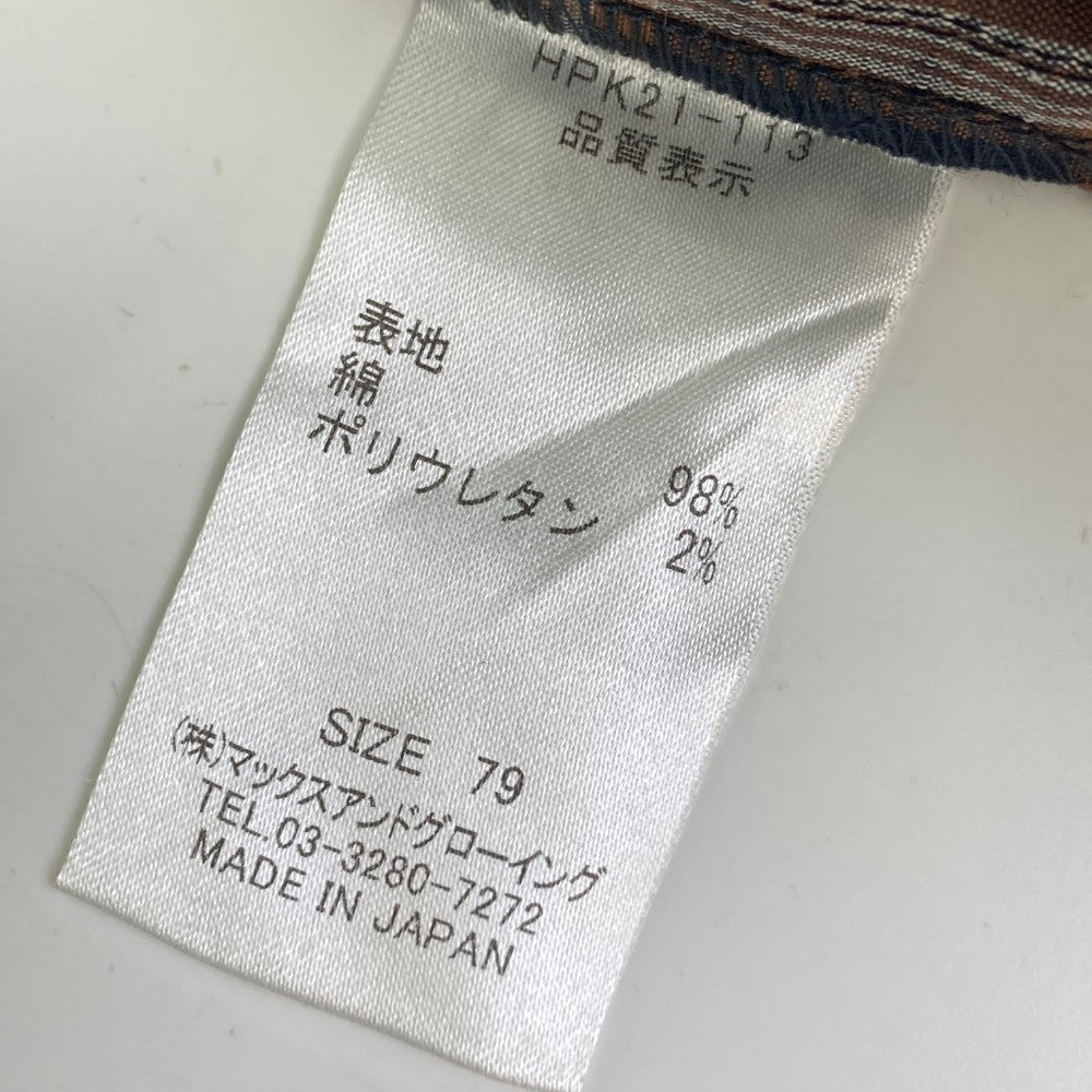 ZOY ゾーイ  ハーフパンツ チェック柄 ネイビー系 79