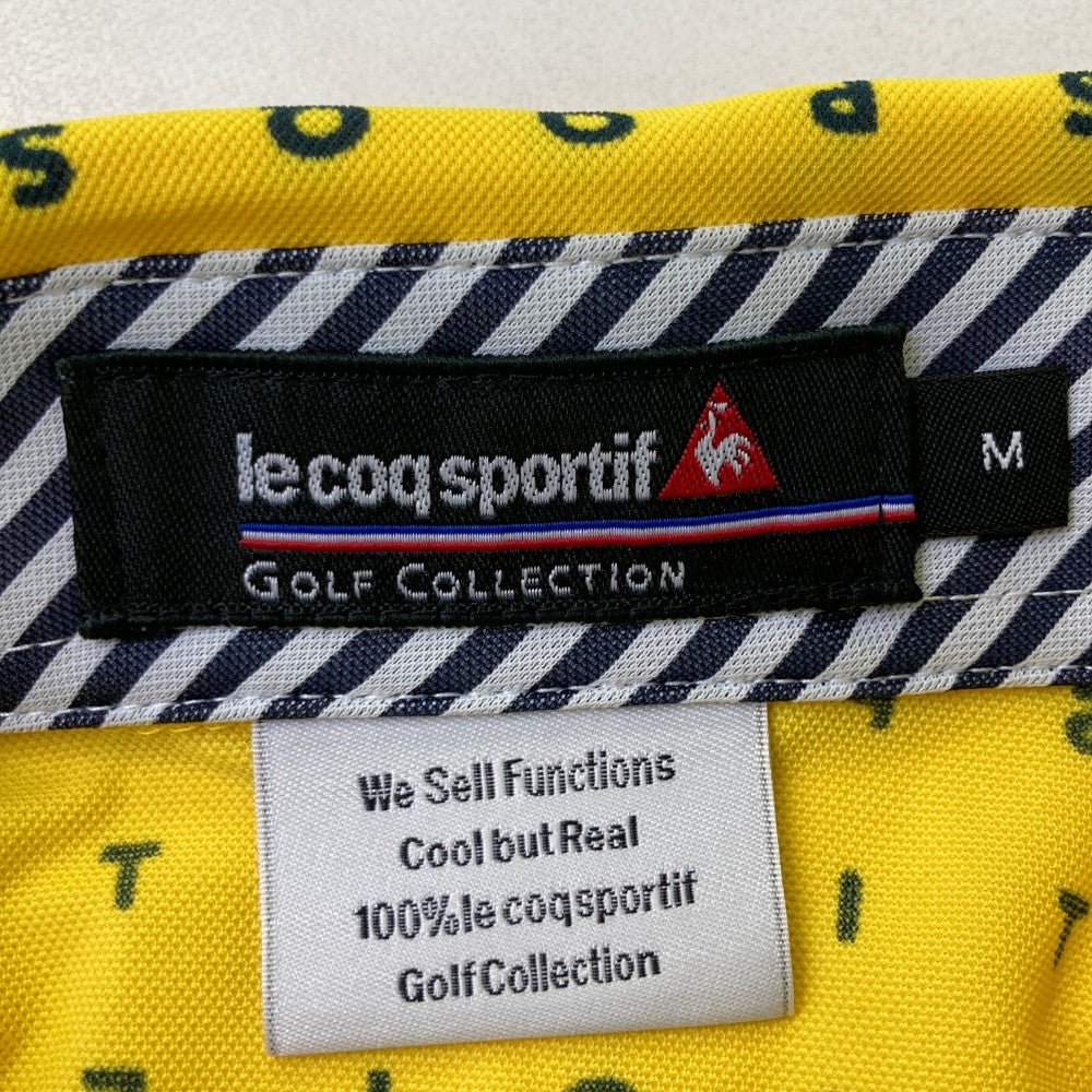 LE COQ GOLF 르코크 골프  긴팔 폴로셔츠  옐로우 계열 M