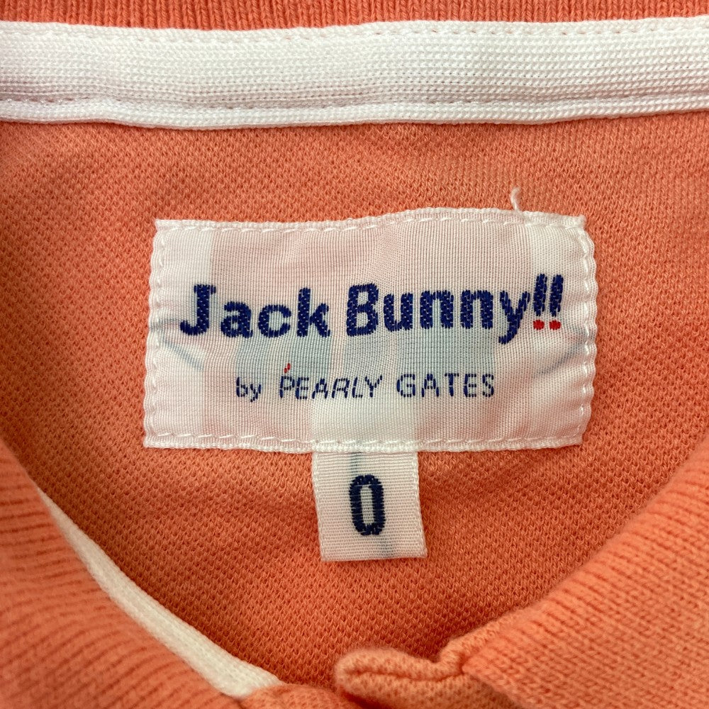JACK BUNNY ジャックバニー  半袖ポロシャツ  ピンク系 0