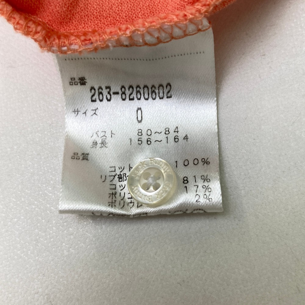 JACK BUNNY ジャックバニー  半袖ポロシャツ  ピンク系 0
