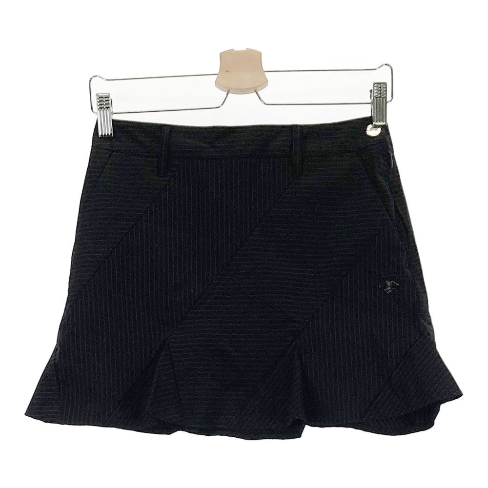 DESCENTE GOLF 데상트 골프 2022년형 이너 포함 스트레치 스커트 스트라이프×보더 패턴 블랙 계열 61/S
