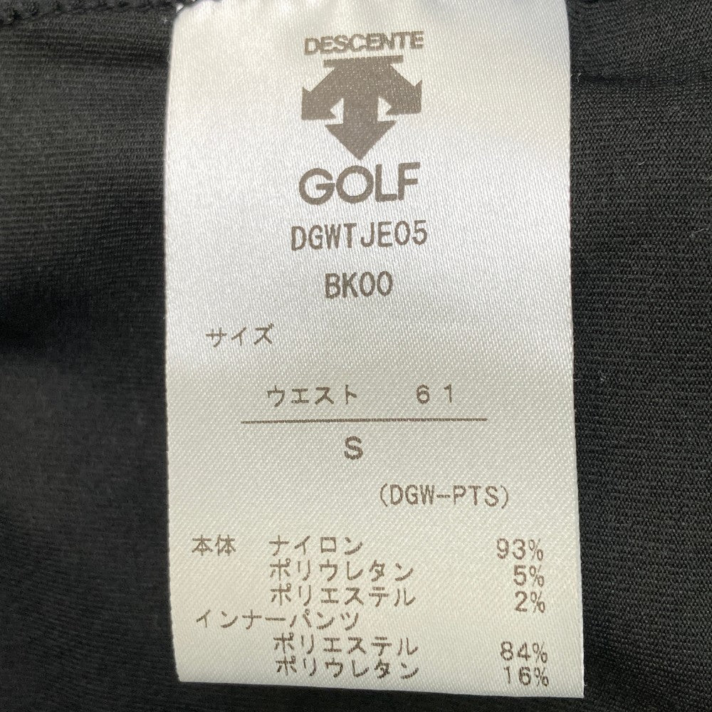 DESCENTE GOLF 데상트 골프 2022년형 이너 포함 스트레치 스커트 스트라이프×보더 패턴 블랙 계열 61/S