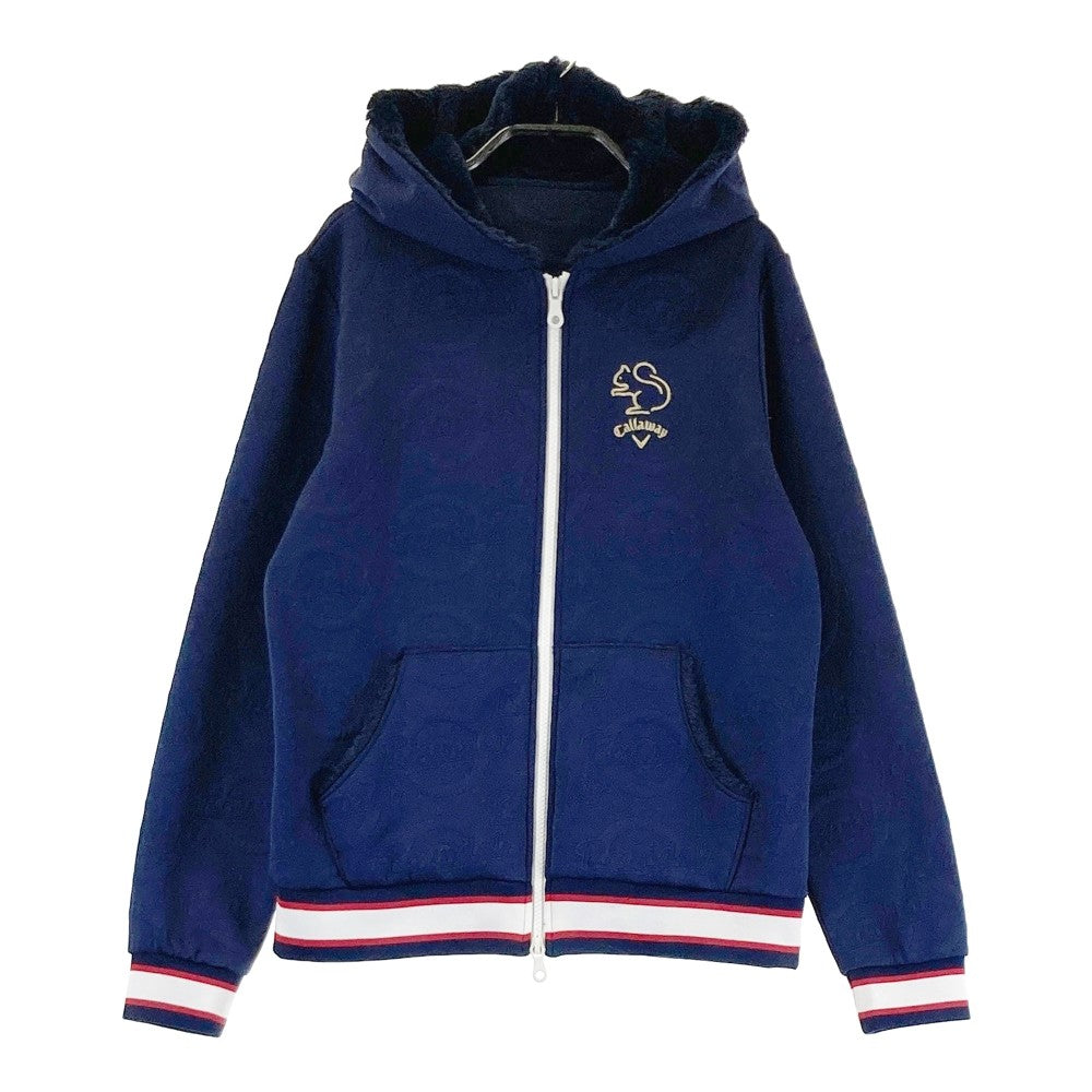 CALLAWAY キャロウェイ  ボア パーカー  ネイビー系 M