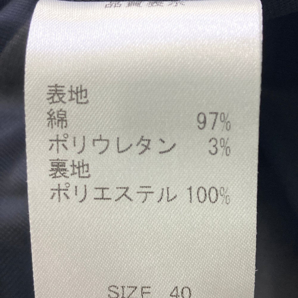 ZOY ゾーイ  ストレッチスカート チェック柄 ネイビー系 40