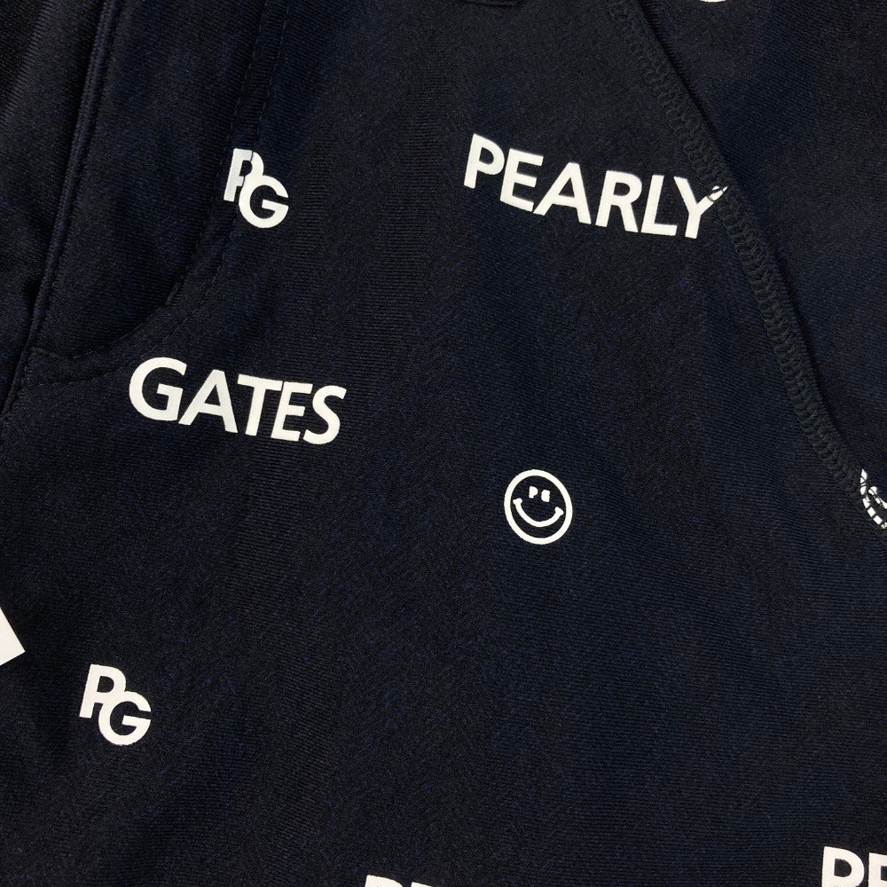 PEARLY GATES パーリーゲイツ  ストレッチスカート ニコちゃん ロゴ総柄 ネイビー系 0