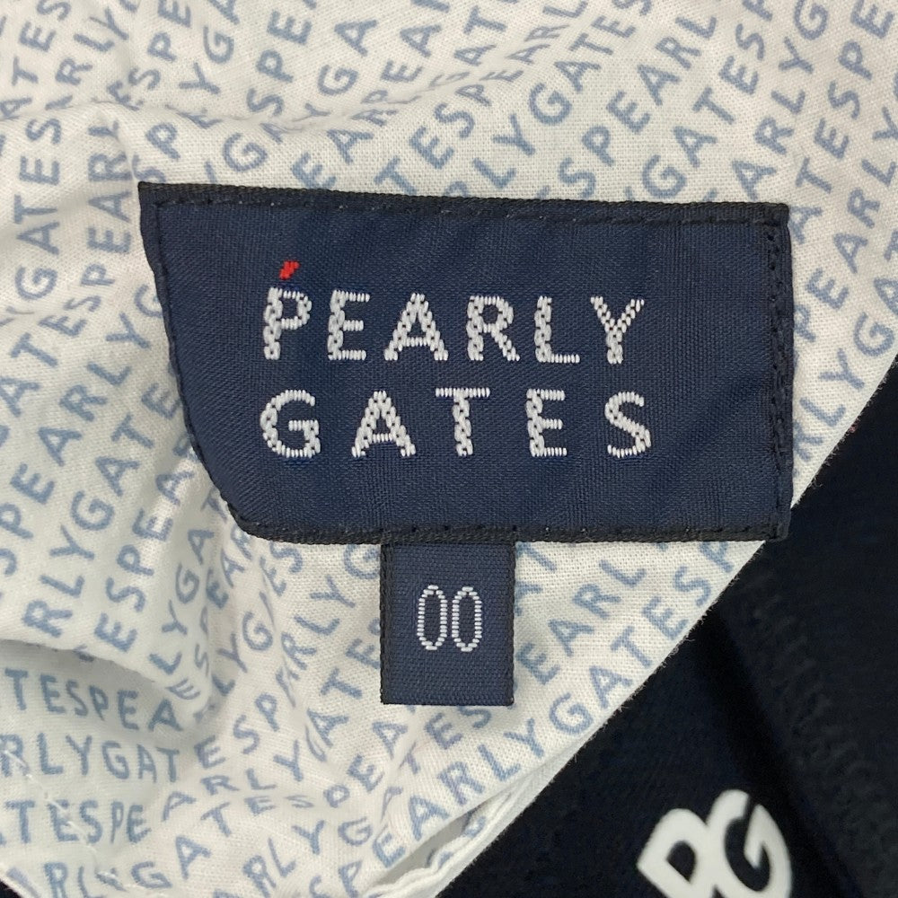 PEARLY GATES パーリーゲイツ  ストレッチスカート ニコちゃん ロゴ総柄 ネイビー系 0