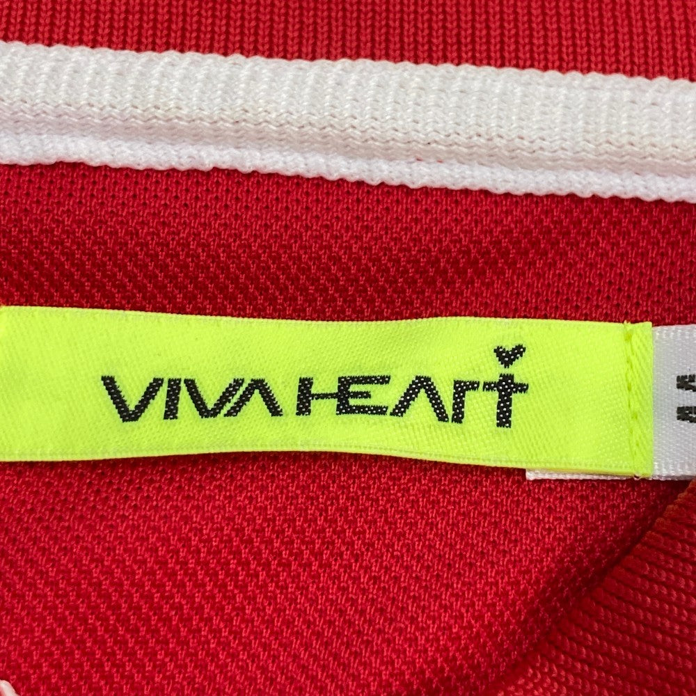 VIVA HEART ビバハート  半袖ポロシャツ  レッド系 44