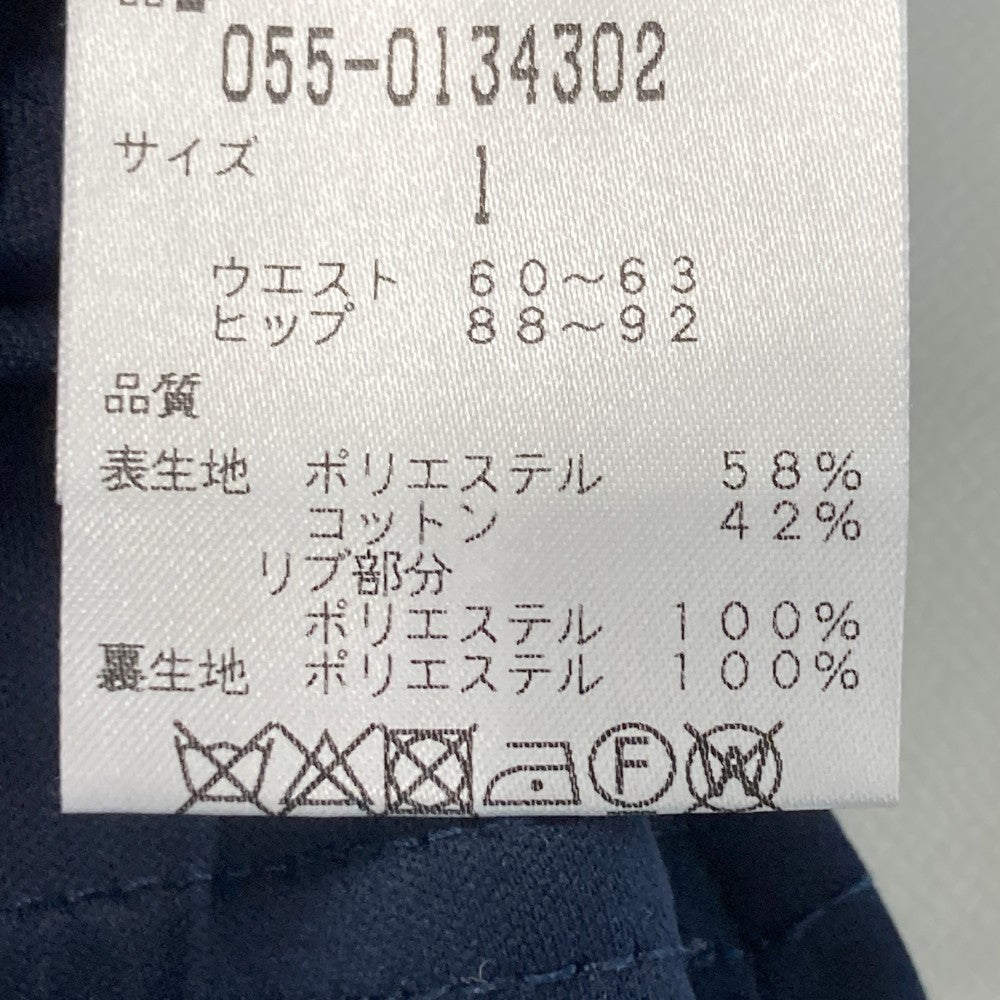 PEARLY GATES パーリーゲイツ ; ニットスカート ニコちゃん 裏地付 ロゴ総柄 ブラック系 1