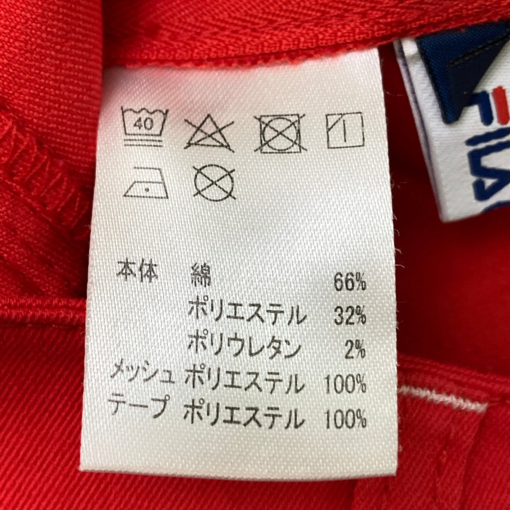 FILA GOLF フィラゴルフ  インナー付 ストレッチスカート  レッド系 S