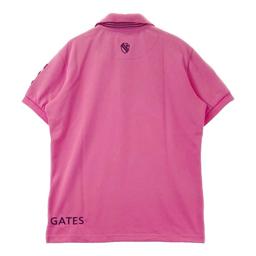 PEARLY GATES パーリーゲイツ  半袖ポロシャツ ワッペン  ピンク系 5