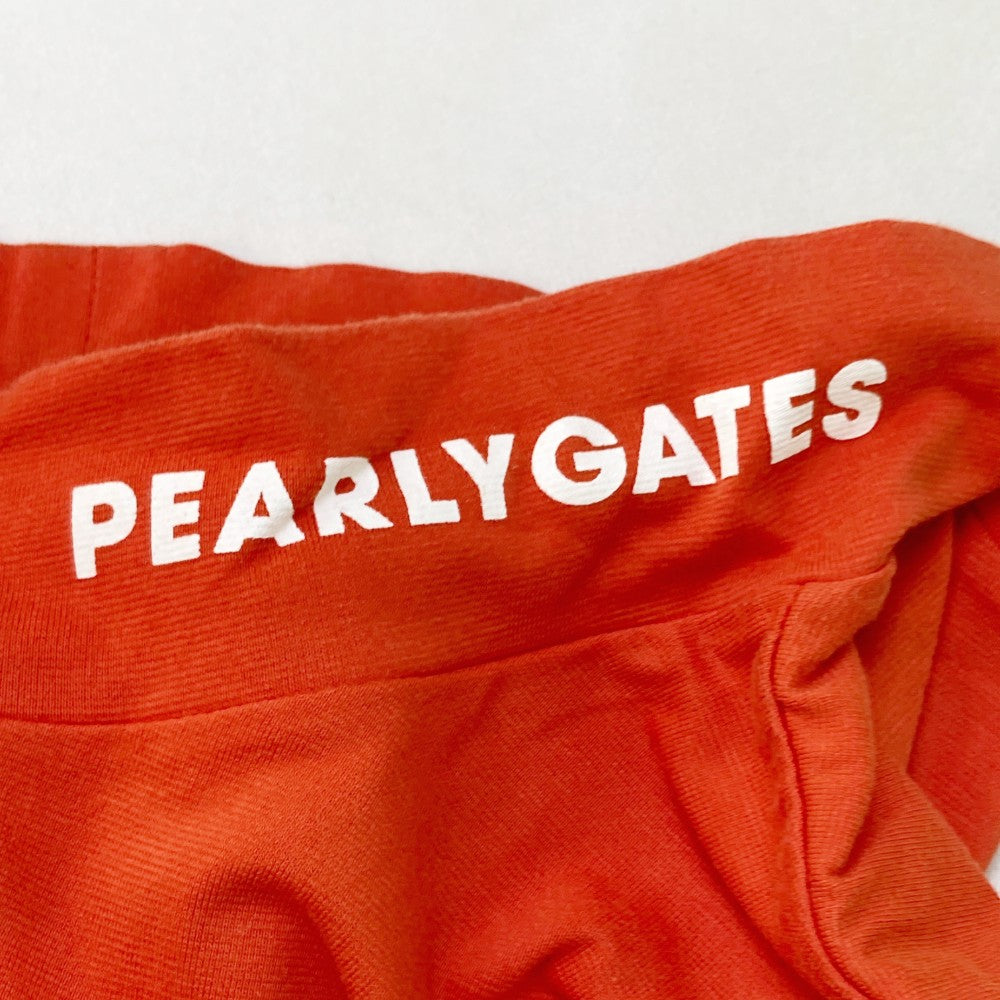 PEARLY GATES パーリーゲイツ  ハイネック 半袖Tシャツ  オレンジ系 5