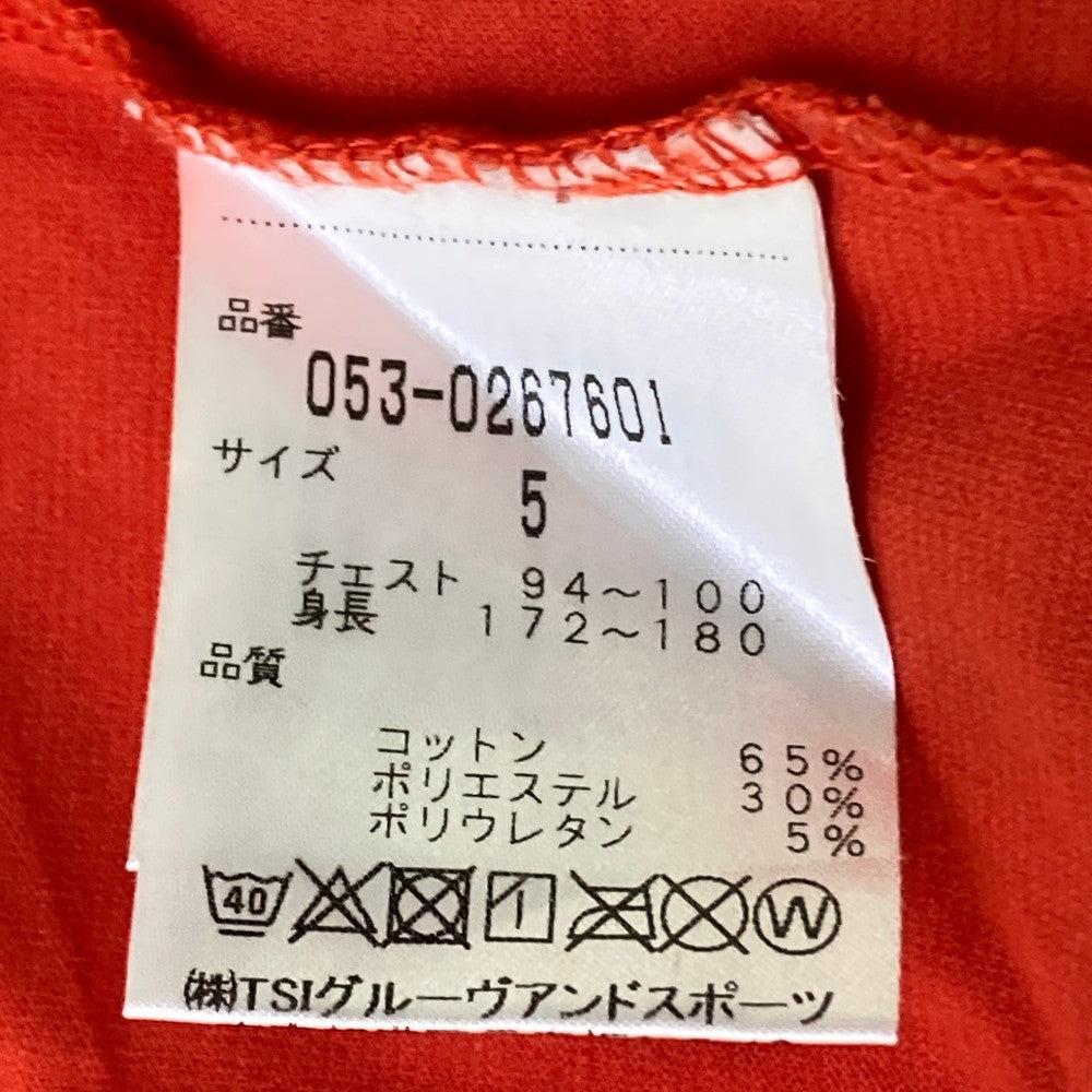 PEARLY GATES パーリーゲイツ  ハイネック 半袖Tシャツ  オレンジ系 5