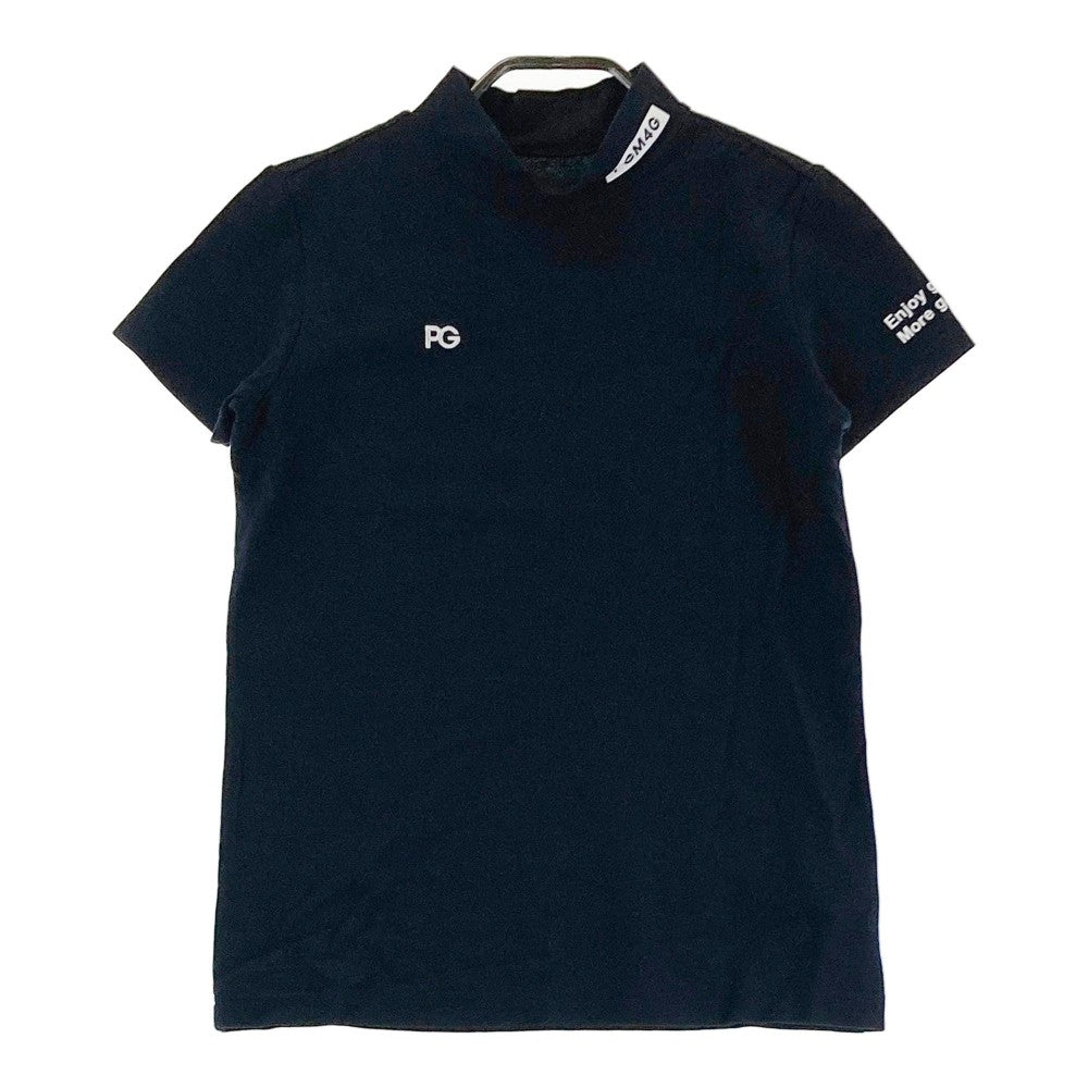 PEARLY GATES パーリーゲイツ 2022年モデル ハイネック 半袖Tシャツ バックロゴ  ネイビー系 0