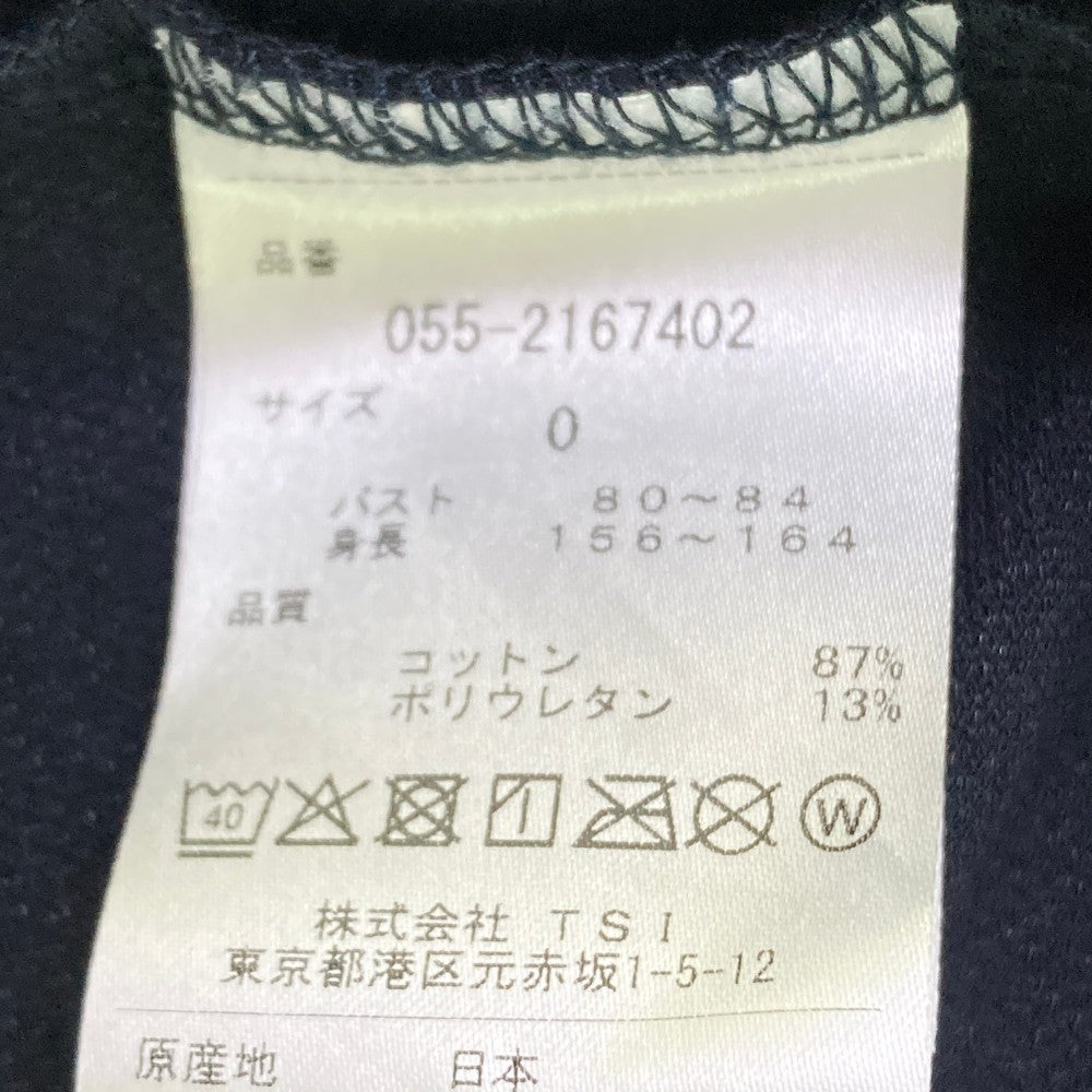 PEARLY GATES パーリーゲイツ 2022年モデル ハイネック 半袖Tシャツ バックロゴ  ネイビー系 0