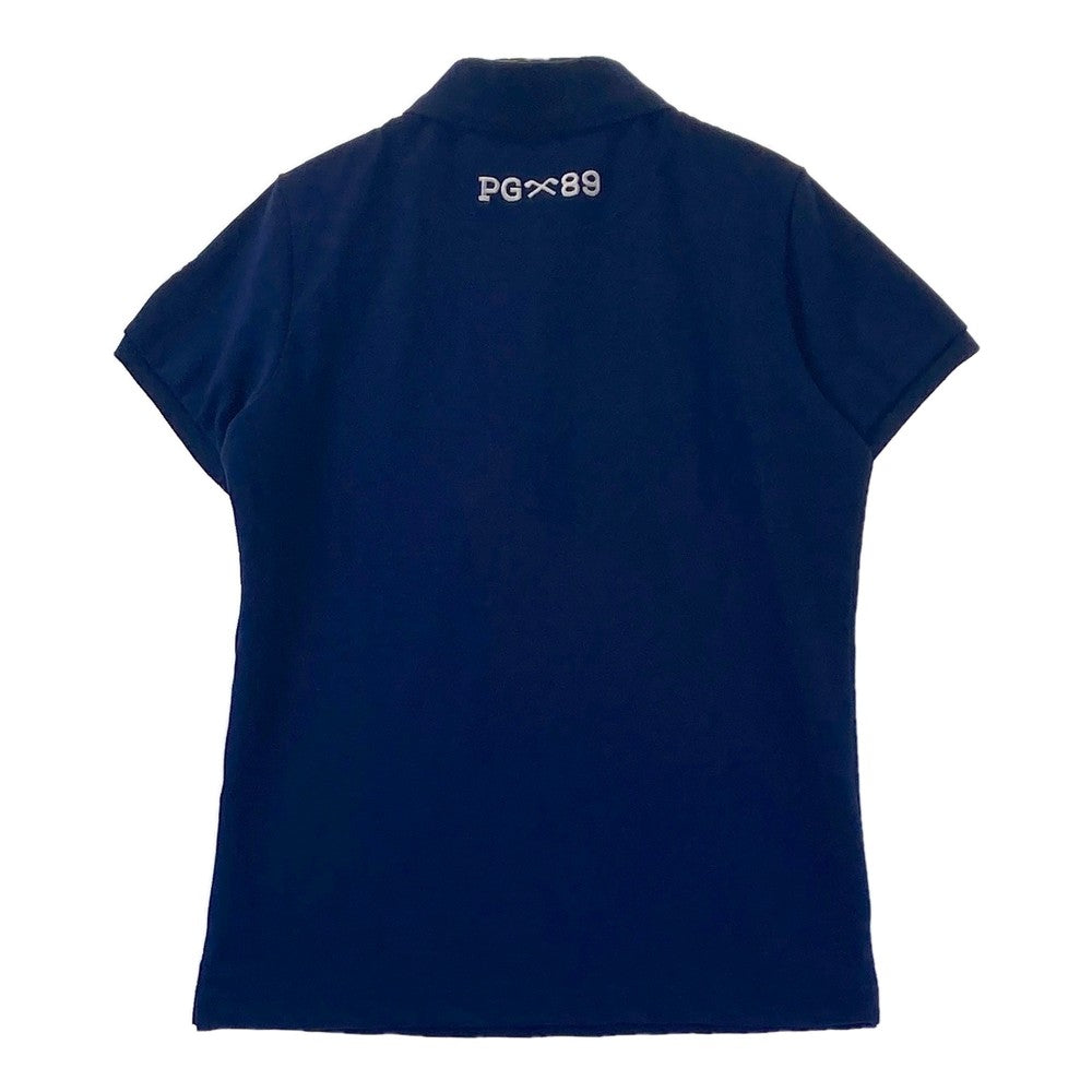 PEARLY GATES パーリーゲイツ  半袖ポロシャツ ワッペン  ネイビー系 0