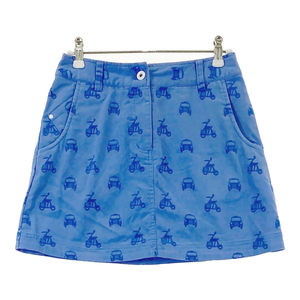 CALLAWAY キャロウェイ  ストレッチスカート 総柄 ブルー系 SS