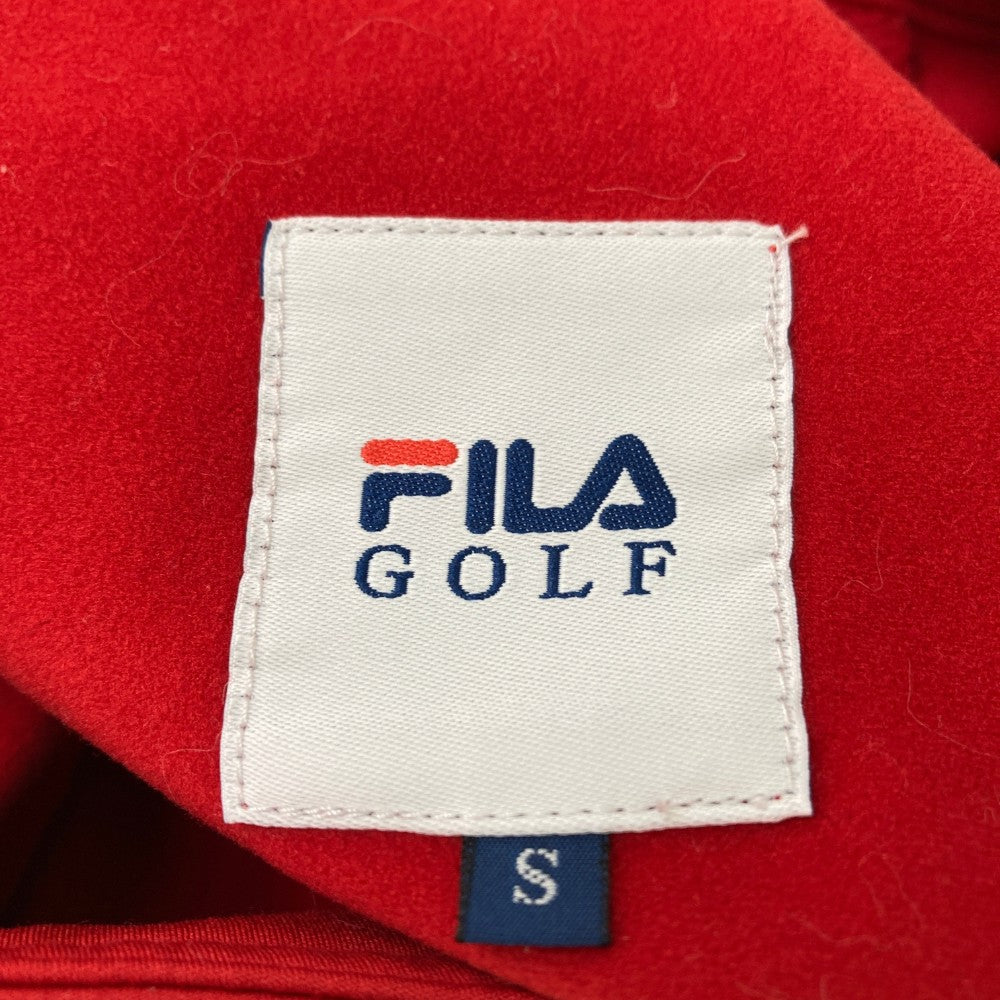 FILA GOLF フィラゴルフ  裏起毛ストレッチスカート  レッド系 S