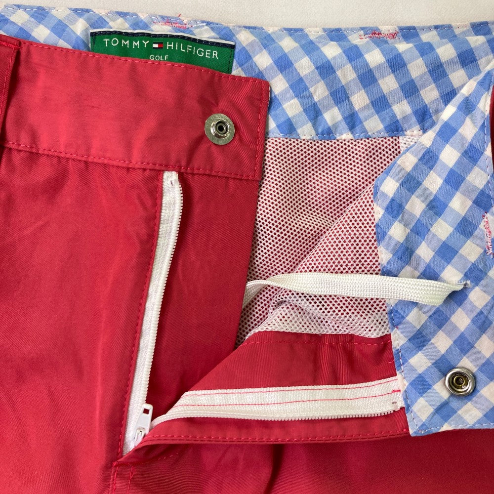 TOMMY HILFIGER GOLF 토미 힐피거 골프  안감 메쉬 나일론 팬츠  핑크 계열 M