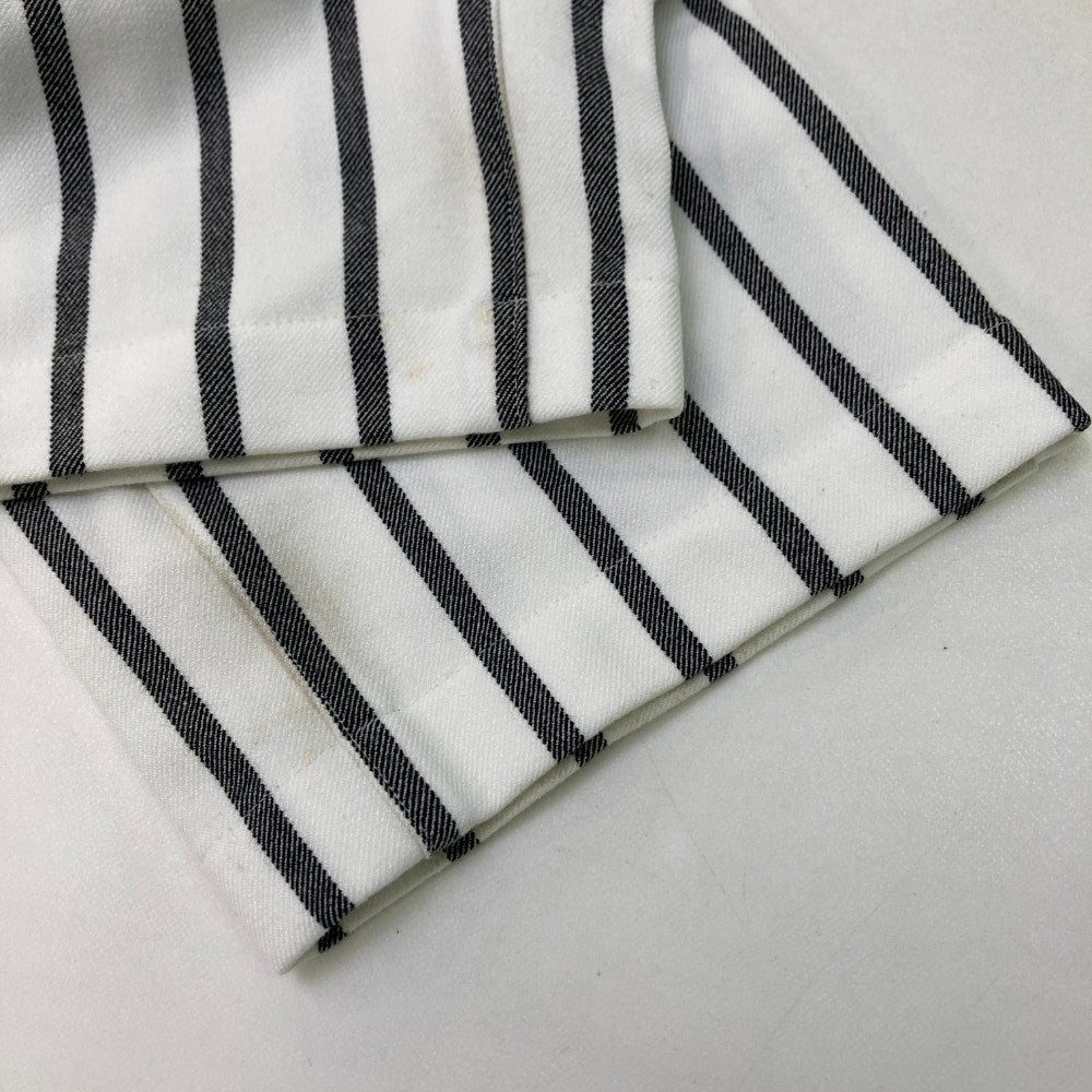 ARCHIVIO アルチビオ  ストレッチ ロングパンツ ストライプ柄 ホワイト系 46