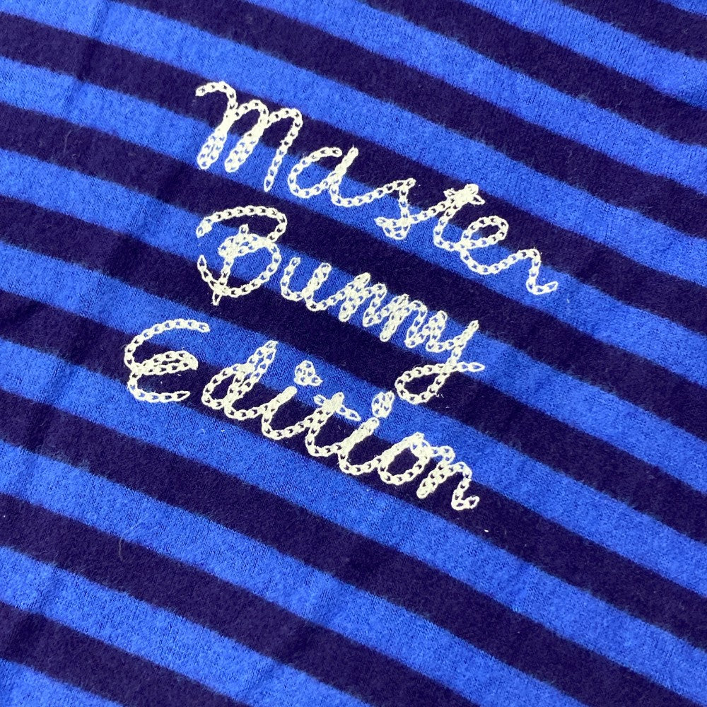 MASTER BUNNY EDITION マスターバニーエディション  ハイネック 長袖Tシャツ ボーダー柄 ネイビー系 0