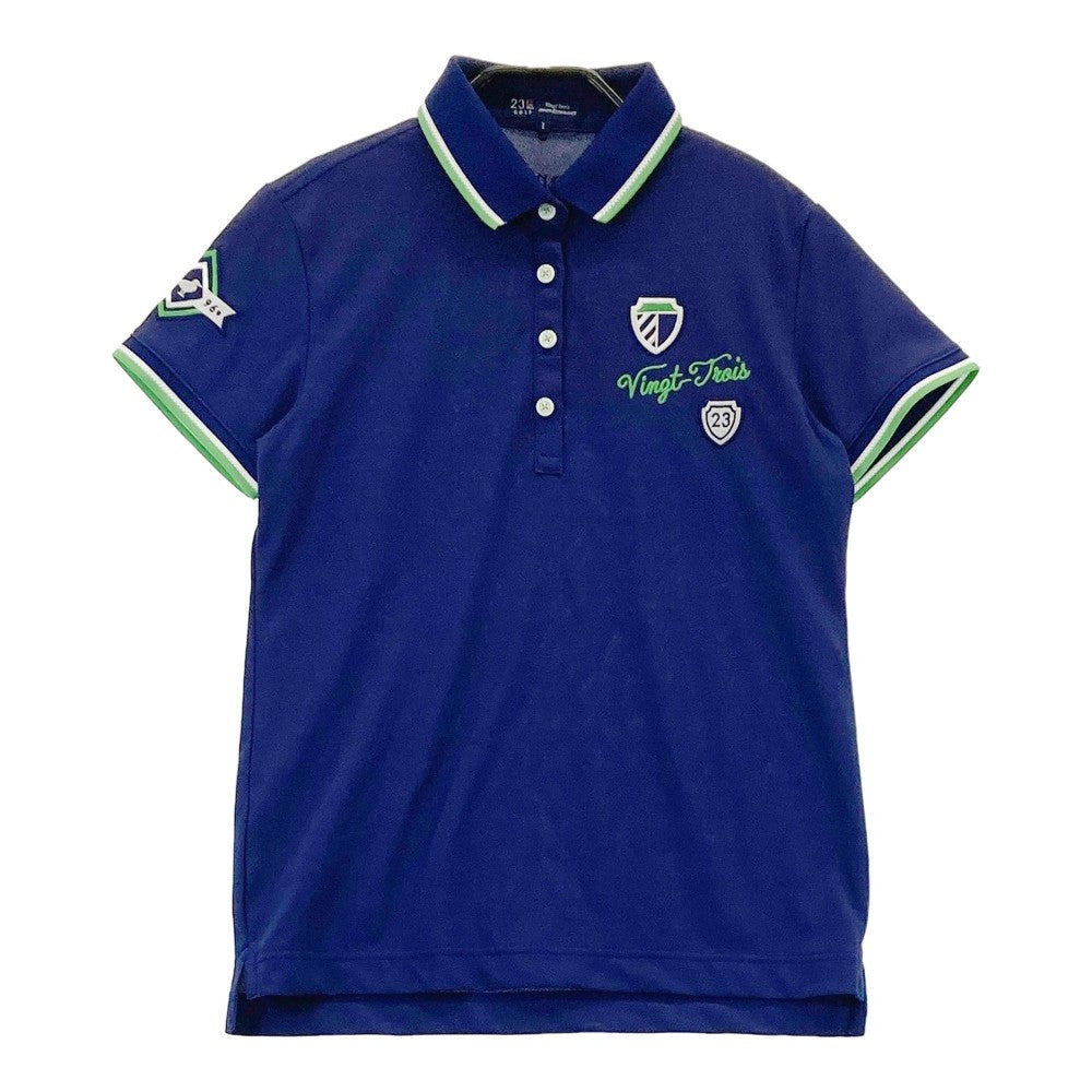 23구 GOLF 니주산쿠 골프 반소매 폴로셔츠 네이비 계열 1