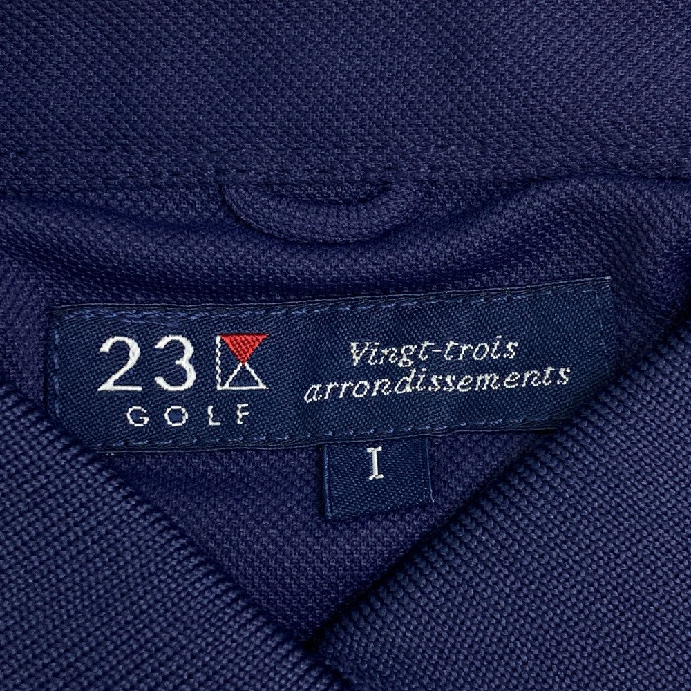 23구 GOLF 니쥬산쿠 골프 반소매 폴로셔츠 네이비 계열 1
