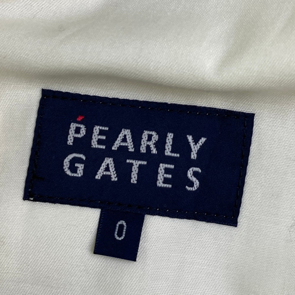 PEARLY GATES パーリーゲイツ  ロングパンツ ストライプ柄 レッド系 0