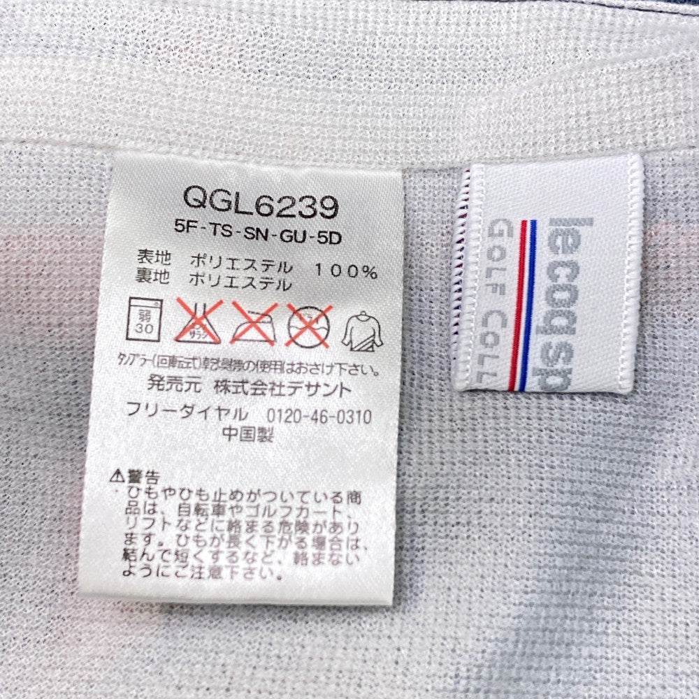 LE COQ GOLF ルコックゴルフ  ジャケット 長袖ブルゾン チェック柄 ネイビー系 M