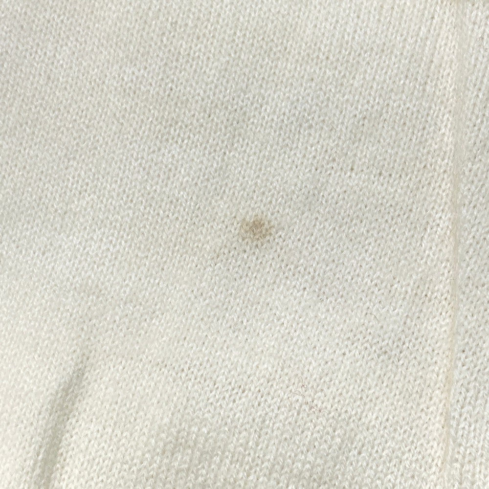 KAPPA GOLF カッパゴルフ  ウール混 長袖ニットジャケット 千鳥柄 ホワイト系 M