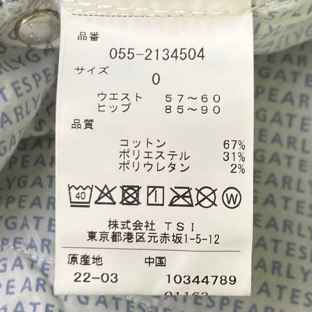 PEARLY GATES パーリーゲイツ 2022年モデル ストレッチスカート 総柄 ネイビー系 0