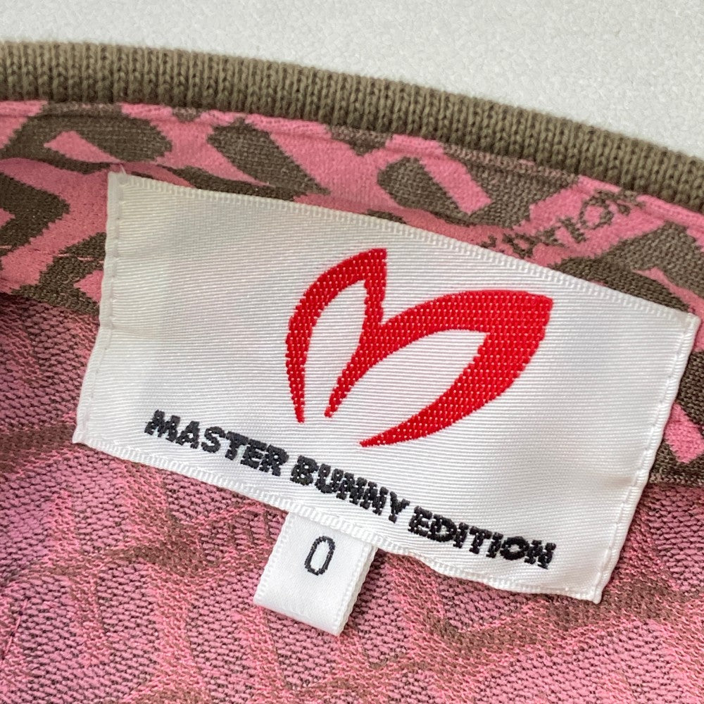MASTER BUNNY EDITION マスターバニーエディション 2024年モデル ノースリーブポロシャツ 総柄 ピンク系 0