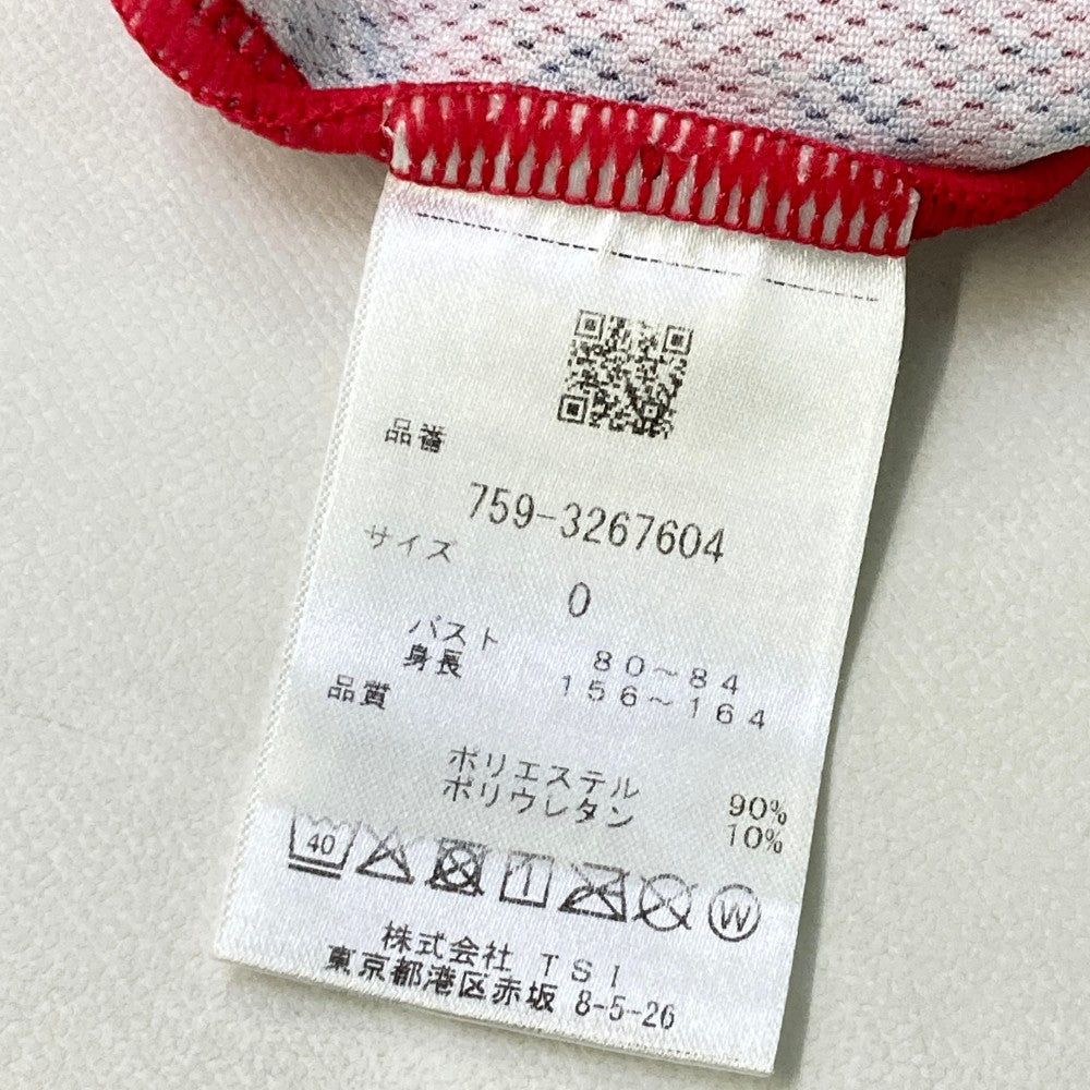 MASTER BUNNY EDITION マスターバニーエディション 2023年モデル ハイネック 半袖Tシャツ 総柄 レッド系 0