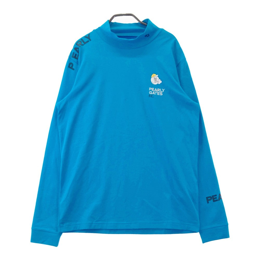 PEARLY GATES パーリーゲイツ 2024年モデル ハイネック 長袖Tシャツ  ブルー系 6