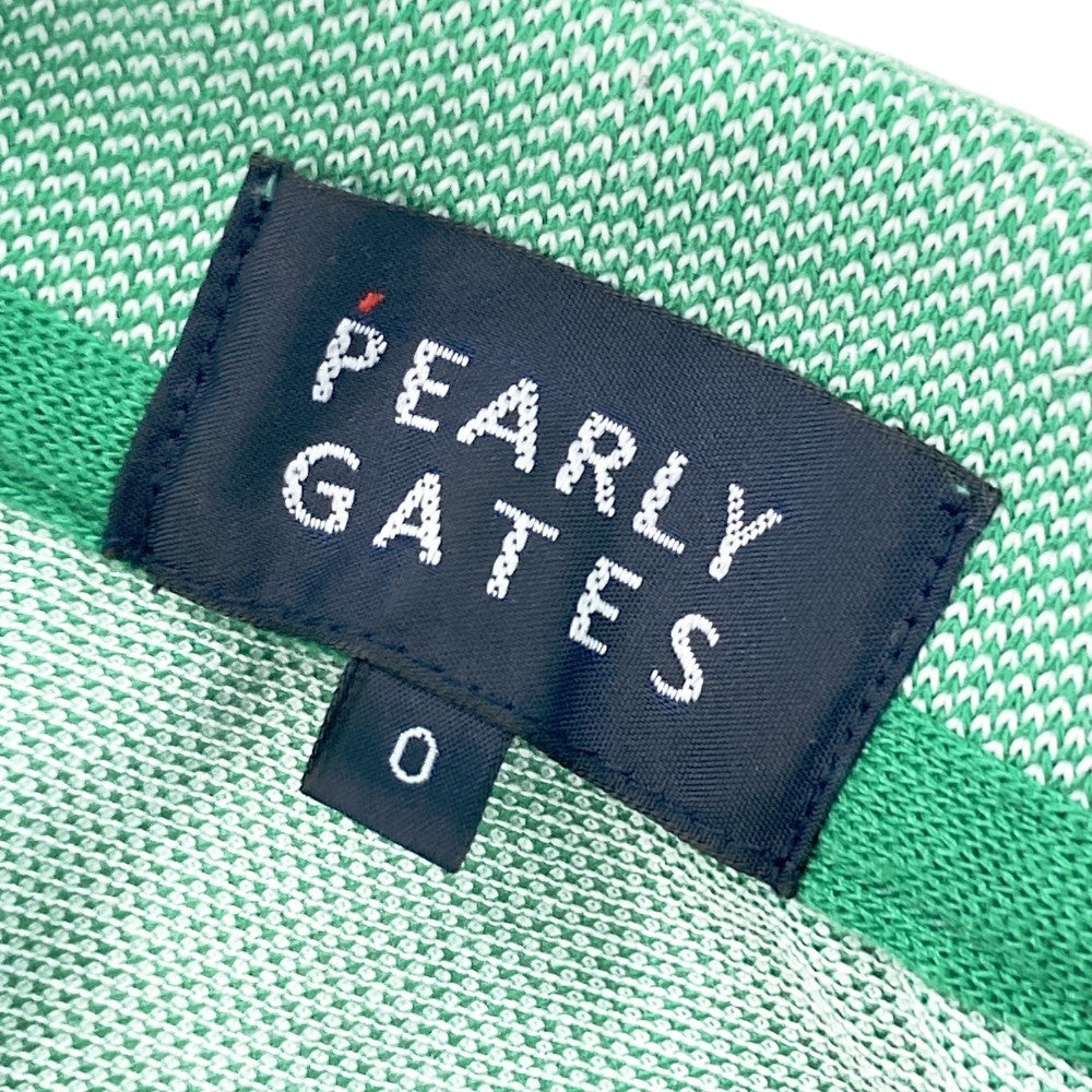PEARLY GATES 파리게이츠 반팔 폴로 셔츠 그린 계열 0
