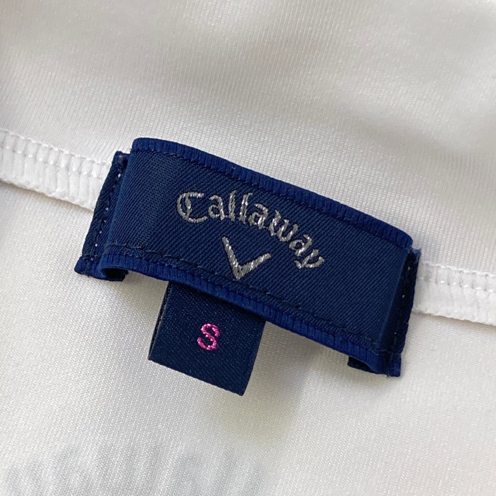 CALLAWAY 캘러웨이 2023년 모델 목넥 반팔 티셔츠 화이트 계열 S