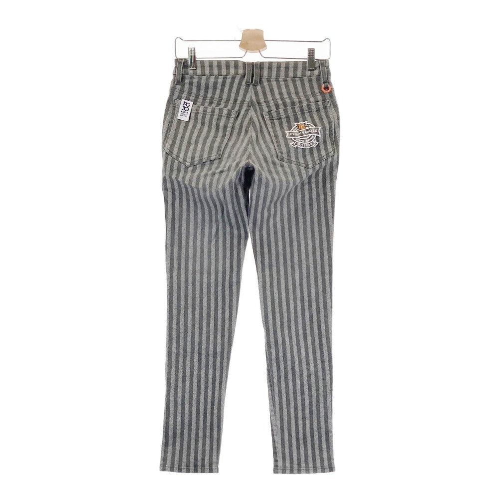 PEARLY GATES パーリーゲイツ 30周年モデル ストレッチパンツ ストライプ柄 グレー系 0