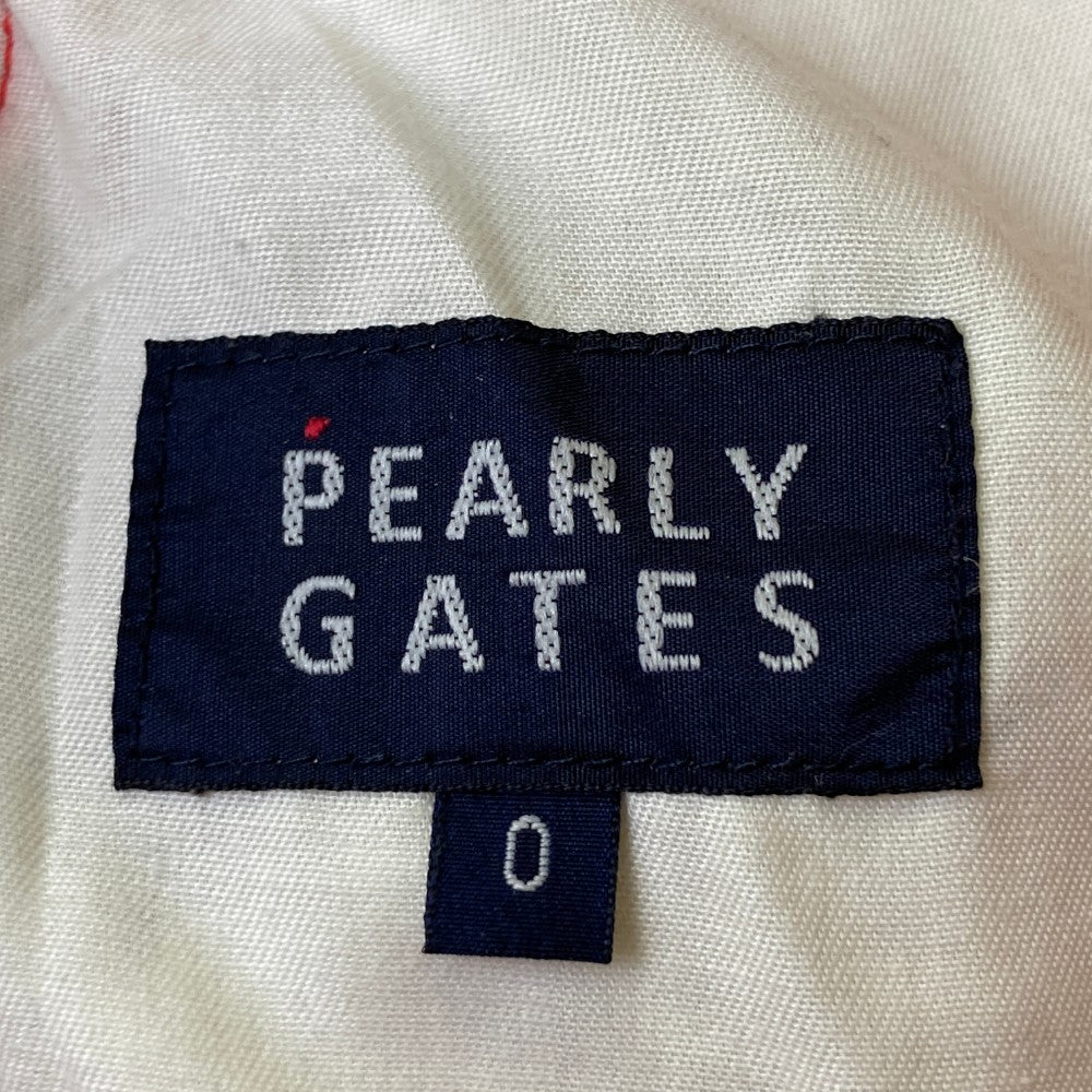 PEARLY GATES パーリーゲイツ  ストレッチパンツ ニコちゃん  レッド系 0