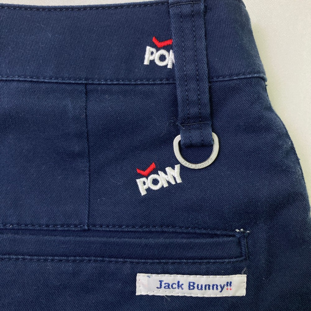 JACK BUNNY ジャックバニー  ストレッチパンツ ロゴ 総柄 ネイビー系 0