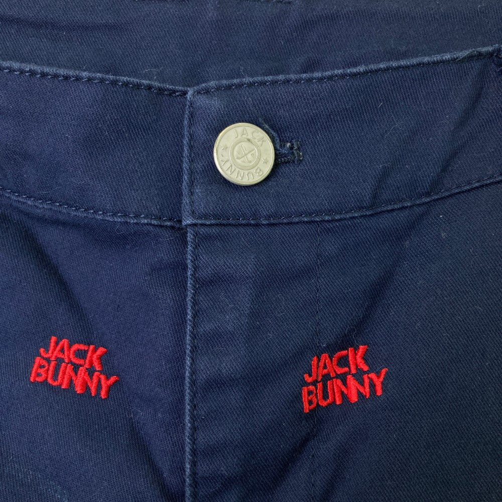JACK BUNNY ジャックバニー  ストレッチパンツ ロゴ 総柄 ネイビー系 0