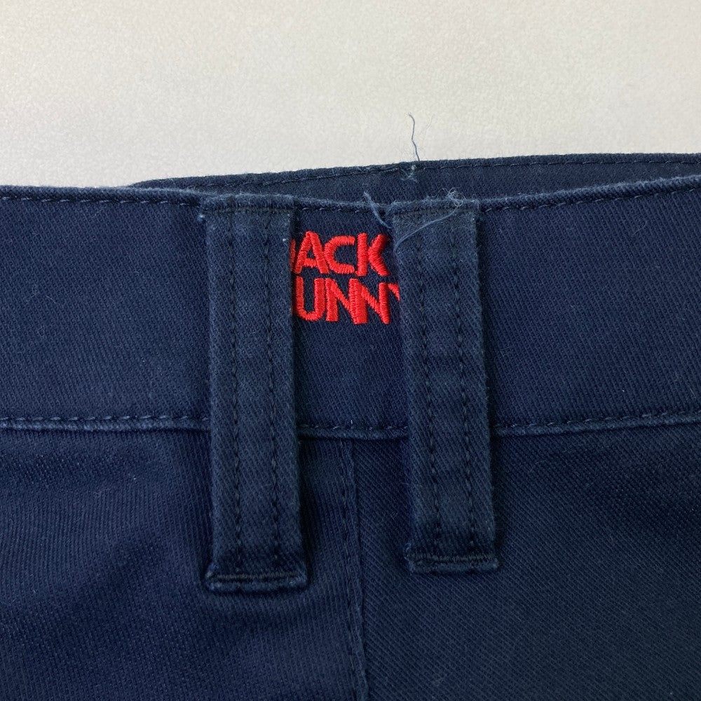 JACK BUNNY ジャックバニー  ストレッチパンツ ロゴ 総柄 ネイビー系 0