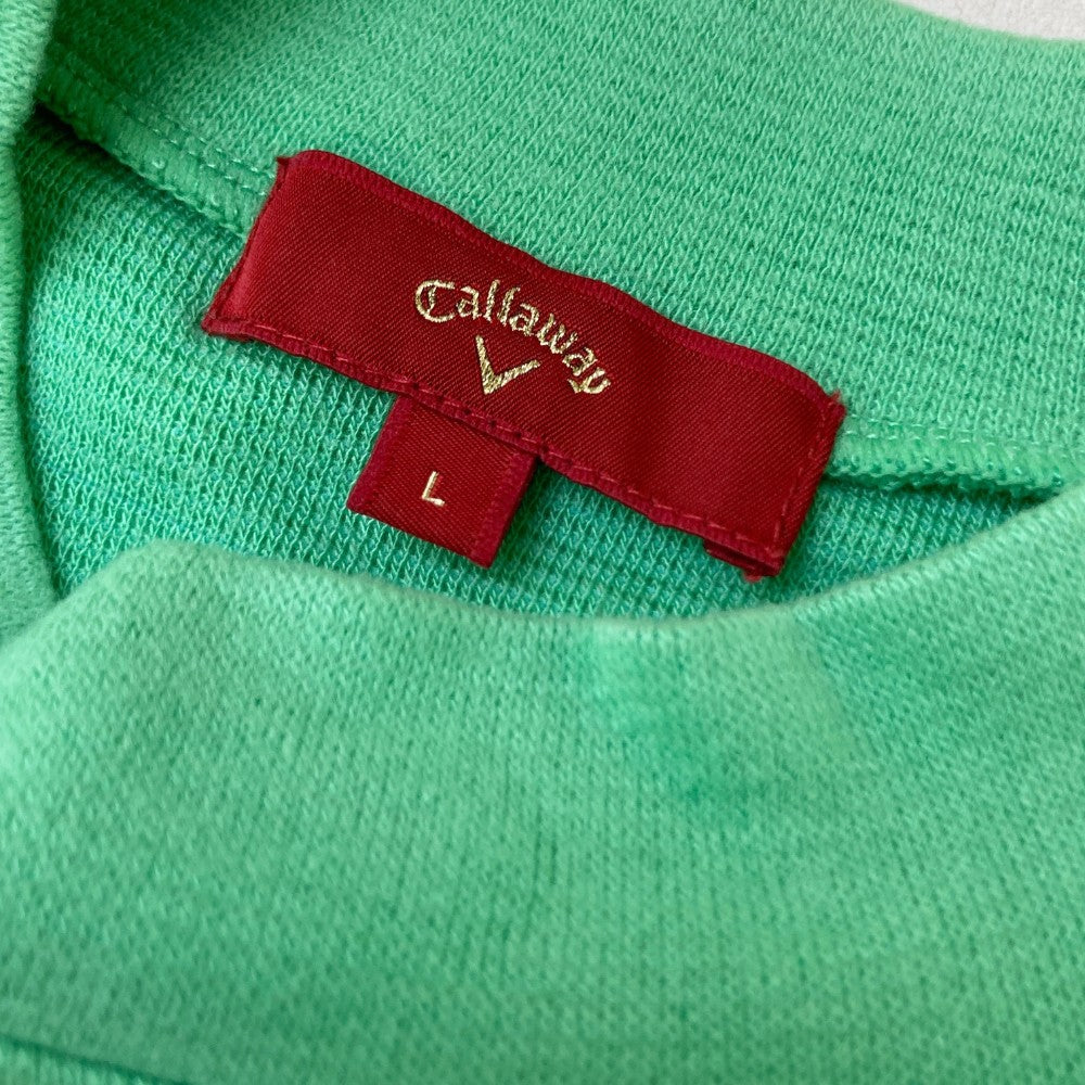 CALLAWAY キャロウェイ レッドレーベル ハイネック 長袖Tシャツ  グリーン系 L