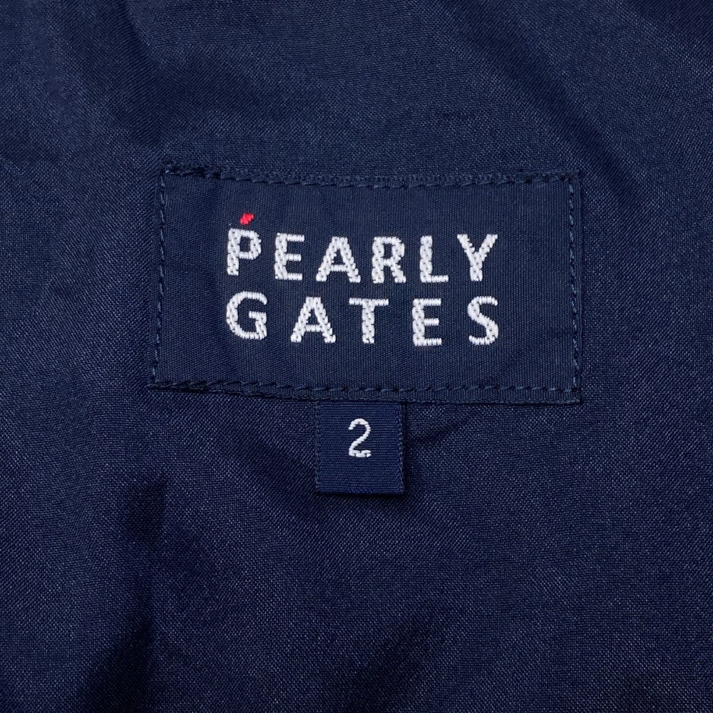 PEARLY GATES パーリーゲイツ  ラップスカート 花柄 ネイビー系 2