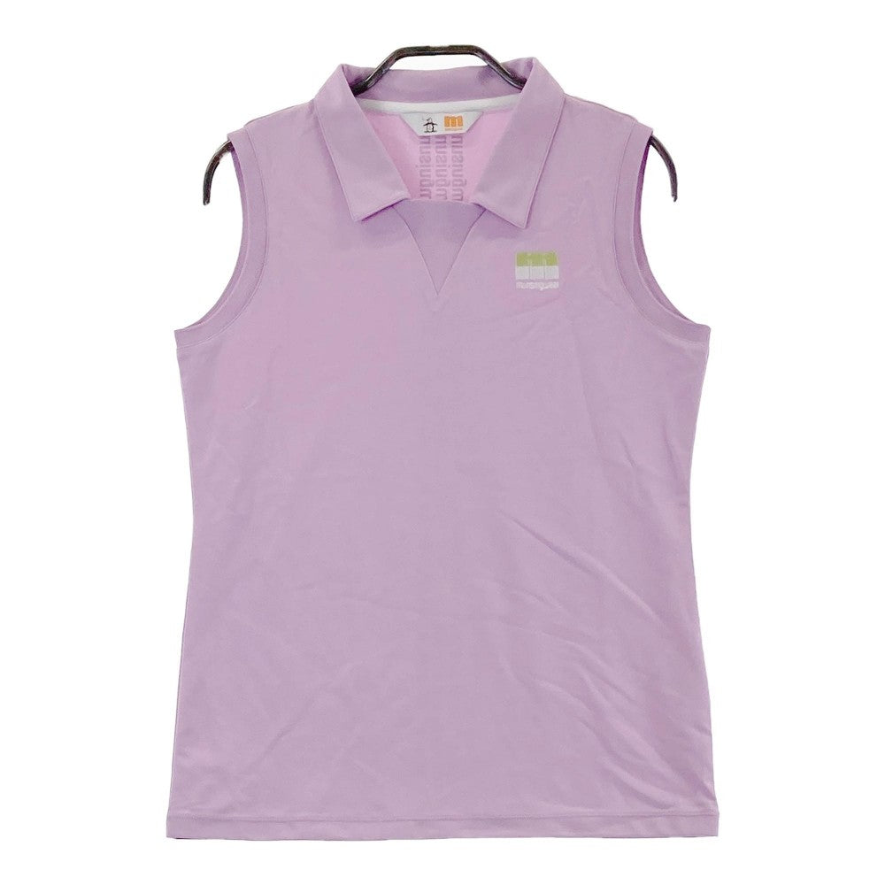 MUNSING WEAR マンシングウェア  ノースリーブ 襟付きTシャツ  パープル系 L