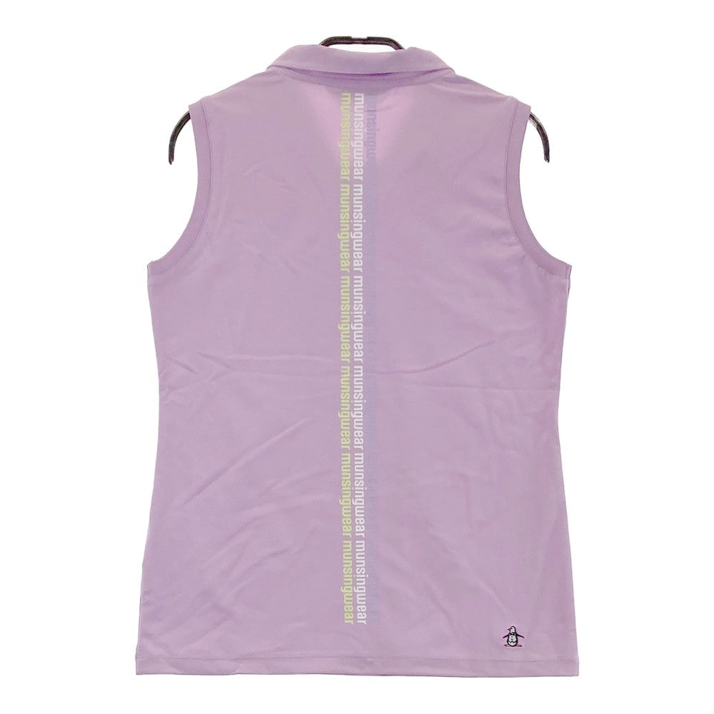 MUNSING WEAR マンシングウェア  ノースリーブ 襟付きTシャツ  パープル系 L