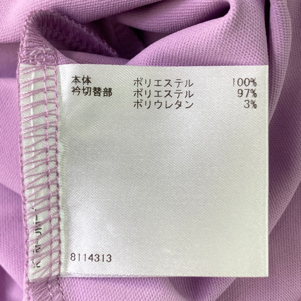 MUNSING WEAR マンシングウェア  ノースリーブ 襟付きTシャツ  パープル系 L