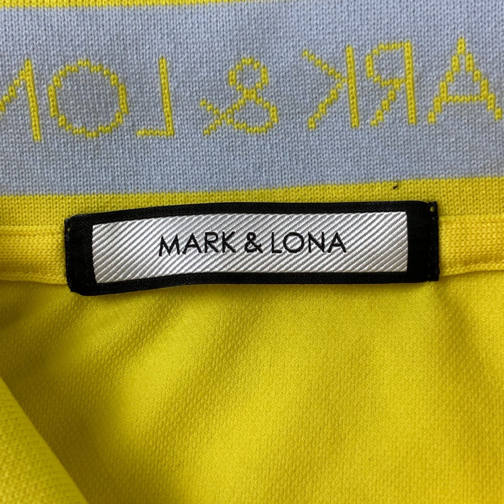 MARK&LONA 마크앤로나 반팔 폴로 셔츠 스컬 전체 패턴 옐로 계열 38