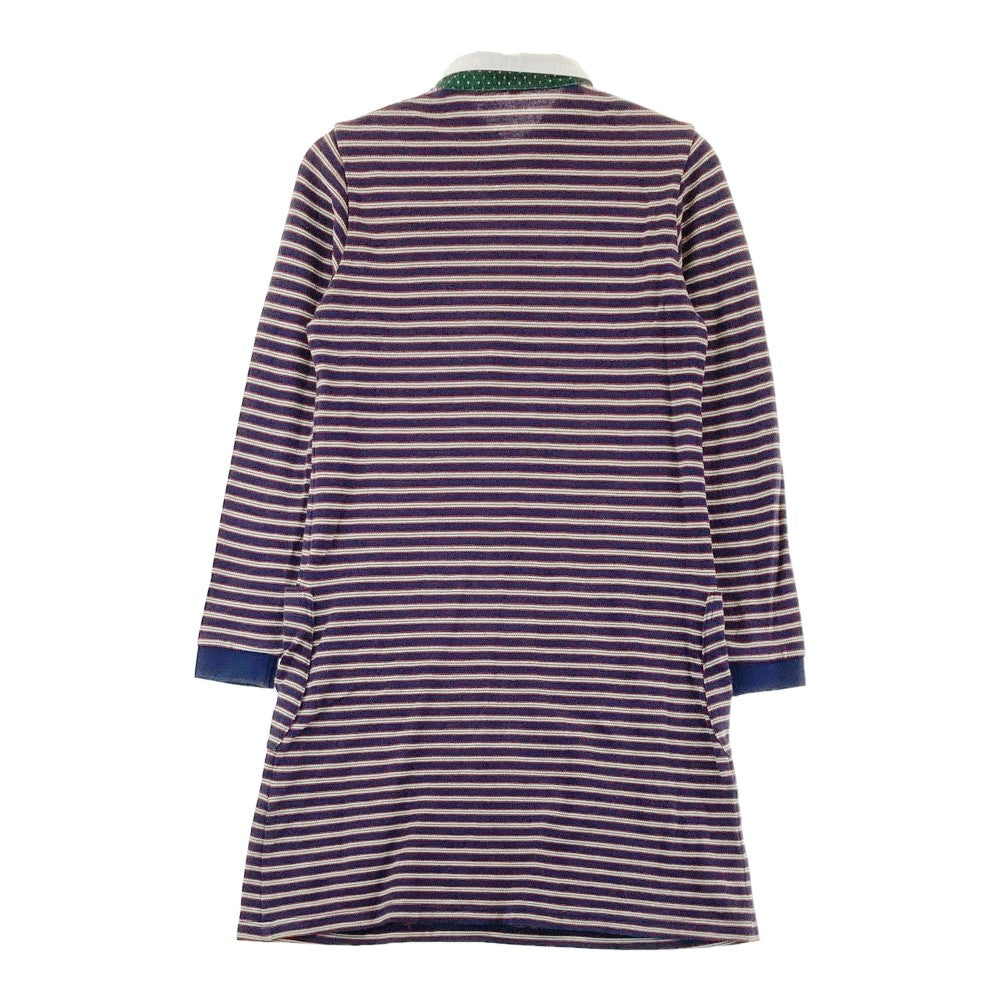 BEAMS GOLF ビームスゴルフ  長袖ワンピース ボーダー柄 ネイビー系 S