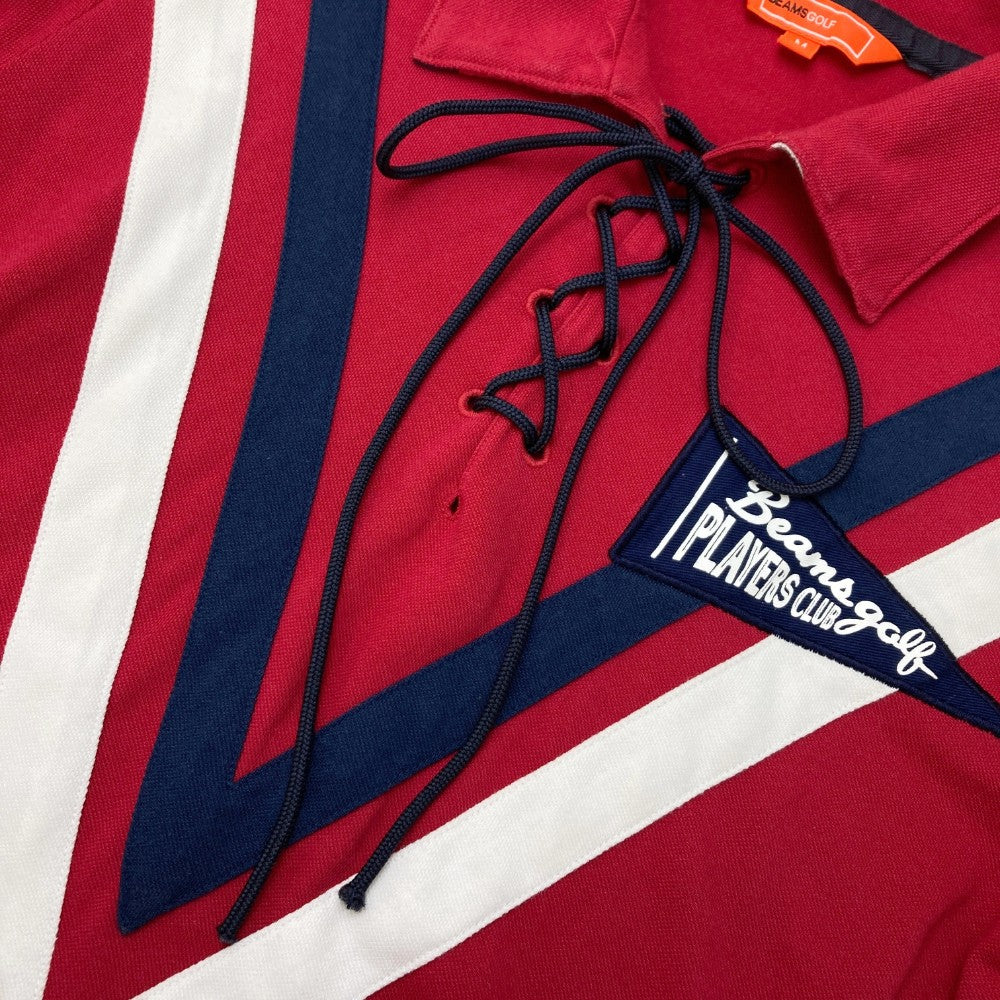 BEAMS GOLF ビームスゴルフ  半袖ワンピース  レッド系 M